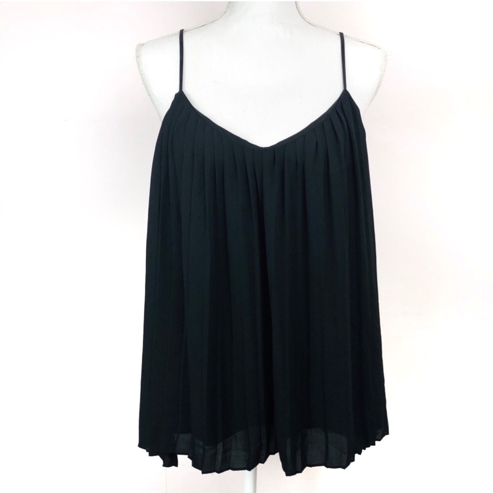 Express Flowy Black Tank Top Blouse Size Large